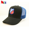 100% Polyester Mesh Hat / Topi Baseball Trucker Cap 5 Panel Biru Tertekan