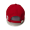 Lucu Merah Kustom 3D Bordir Baseball Caps 100% Bahan Katun Twill