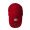 Lucu Merah Kustom 3D Bordir Baseball Caps 100% Bahan Katun Twill