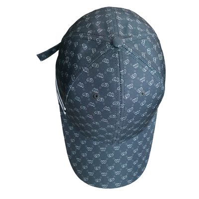 57cm 6 Panel Baseball Cap Dengan Percetakan Sublimasi