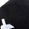 Enam Panel 8cm Panjang Flat Brim Snapback Hats Dengan Gesper Logam