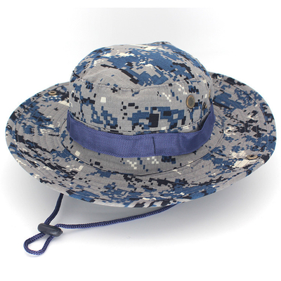 Boonie Military Camouflage Mesh Bucket Cap Untuk Berburu Hiking Climbing