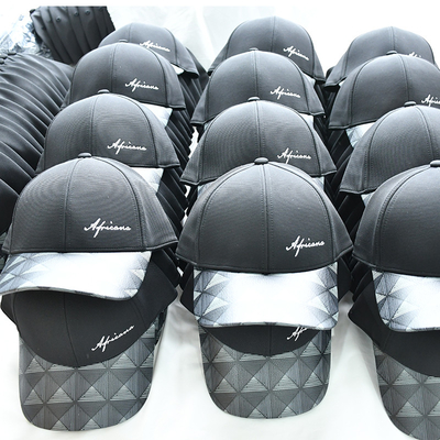 Cap Baseball 6 Panel yang dapat disesuaikan dengan tali yang dapat disesuaikan dan visor melengkung
