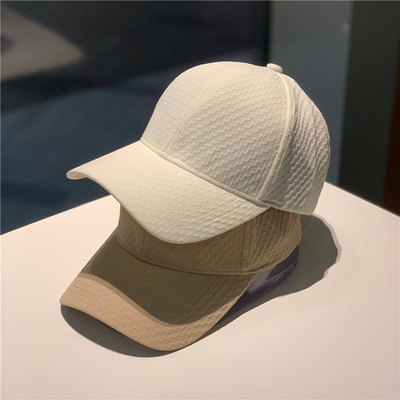 Profil tinggi 6 Panel Baseball Cap Unisex Ringan Sunshade Cepat Pengeringan Baseball Hat