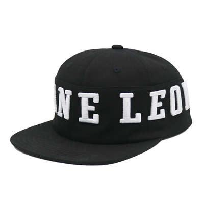 Pemasok Topi Snapback Bordir 3D Kustom, Topi Hip Hop 6 Panel Brim Datar Berkualitas Tinggi