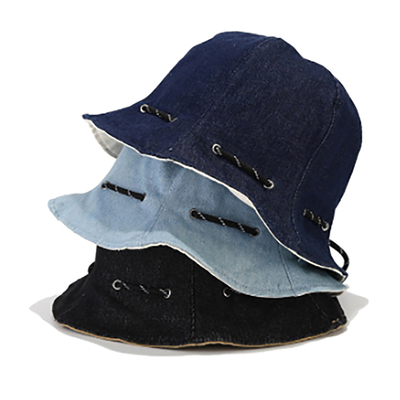 Penjualan panas topi nelayan grosir Musim semi dan musim panas Pakai berbalik ke dalam tas Katun dewasa Unisex polos kembali Bucket topi