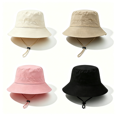 Topi Bucket Nelayan dari Bahan Daur Ulang Berkelanjutan dengan Lapisan 100% Katun dan Perlindungan Matahari Pinggiran Lebar