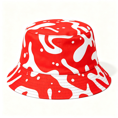 100% Polyester Lining Wide Brim Fisherman Bucket Hat dengan Satu Ukuran Mahkota untuk memancing dan kegiatan di luar ruangan