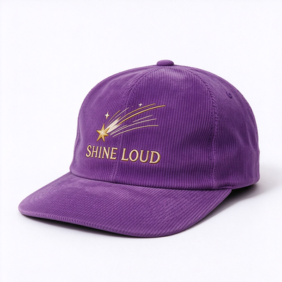 Topi Baseball 6 Panel yang Dapat Disesuaikan Ringan Sekitar 100 Gram Penutup Hook Loop Headwear Tahan Lama Nyaman