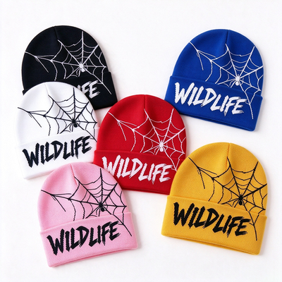 Wildlife Spider Web Beanie Dirancang untuk Gaya Jalanan Pakaian Kepala Lembut Panas Menawarkan Kenyamanan dan Ketahanan