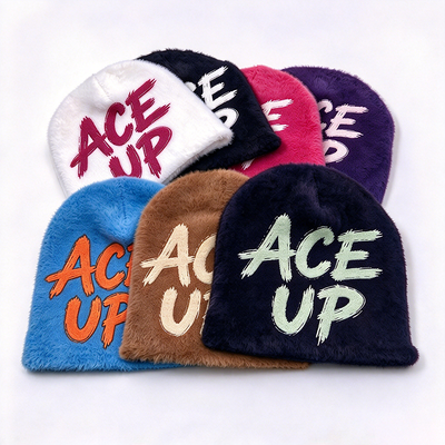 Plumish Fuzzy Knit Beanie Hat Musim Dingin Akrilik Polyester Wool Merino Panas Lembut Nyaman Pakaian Kepala Cocok untuk Cuaca Dingin