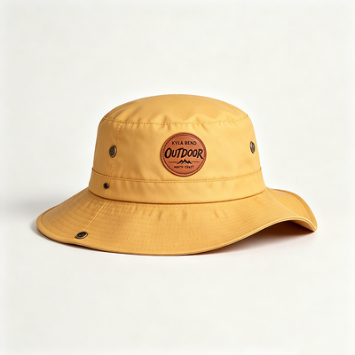 Topi Bucket Kain Daur Ulang Tahan Air Cepat Kering Topi Matahari Outdoor Untuk Pantai Berkemah Mendaki